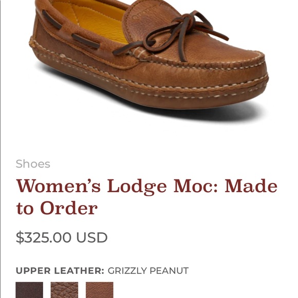 Quoddy Pebble Grain Leather Moccasin - Picture 7 of 9